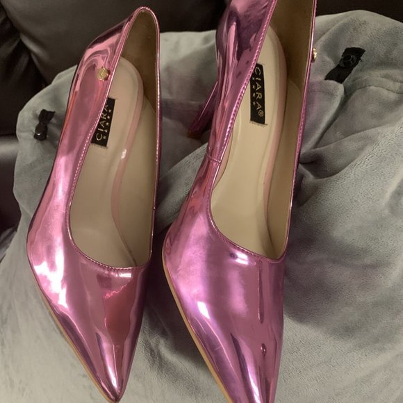 Ciara- Platinum Stilettos Heels Size 8 Exotic Heels NWOT - Picture 6 of 16